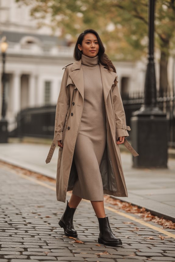 chic autumn layering ensemble