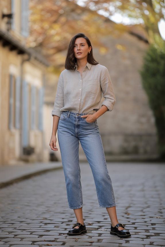 chic casual city stroll