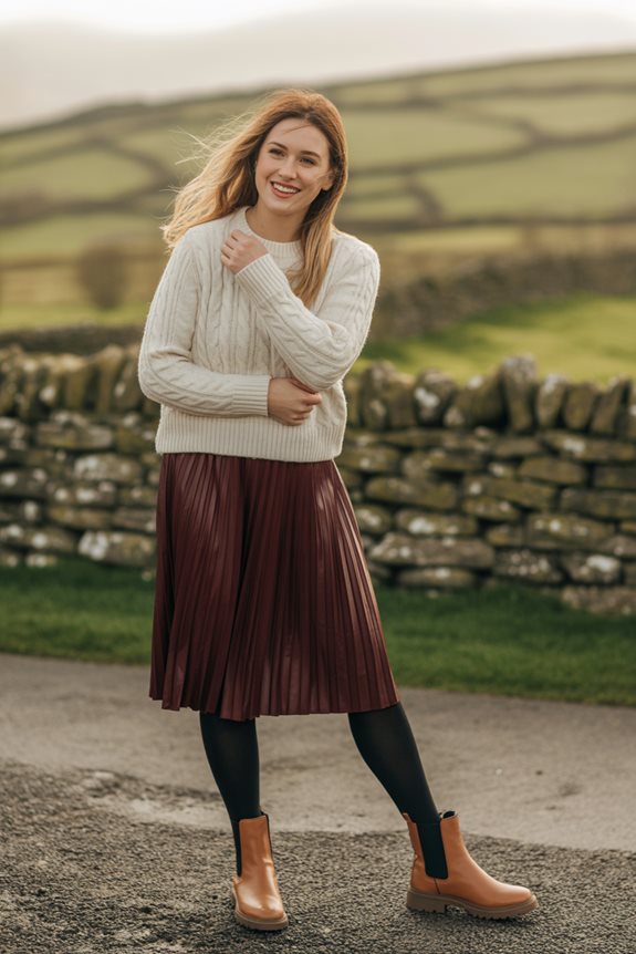 chic rainy day outfit