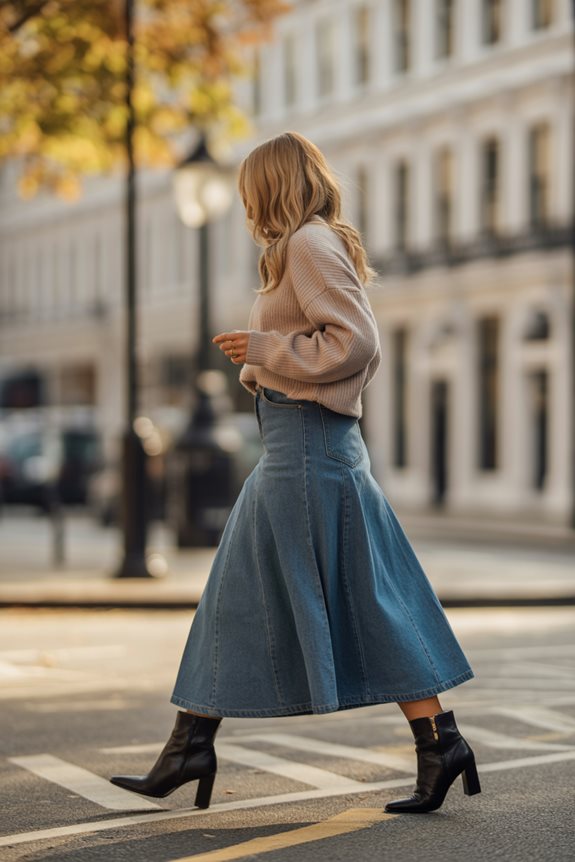 cute comfy denim outfit