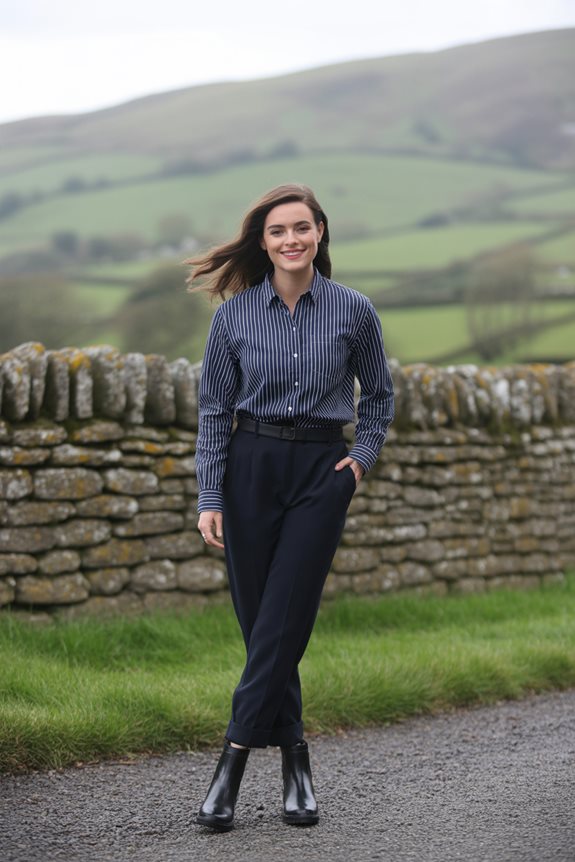 stylish rainy day outfit
