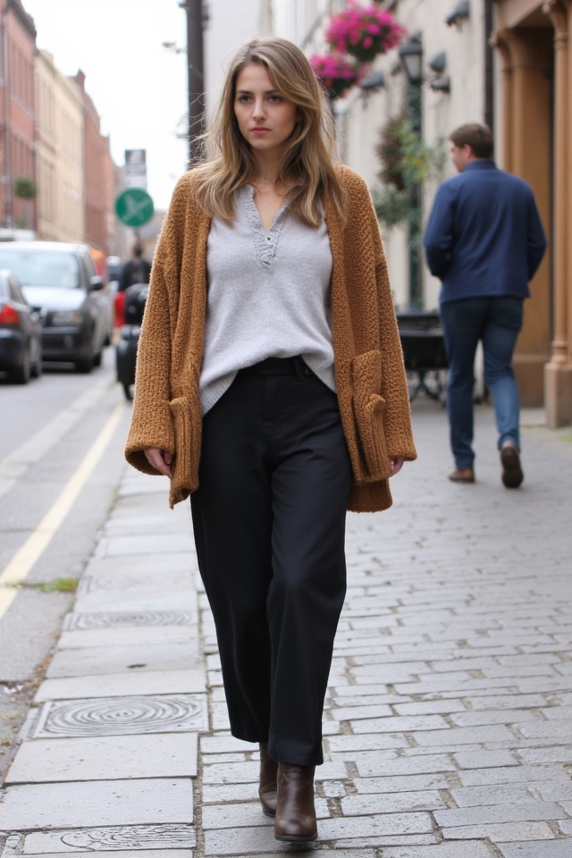 casual chic coffee outfit dublin october outfit ideas
