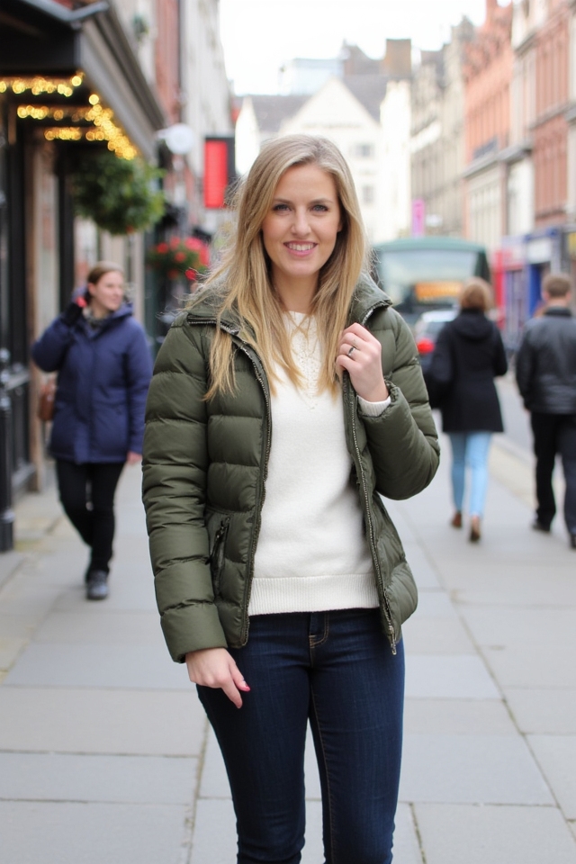casual chic layering outfit