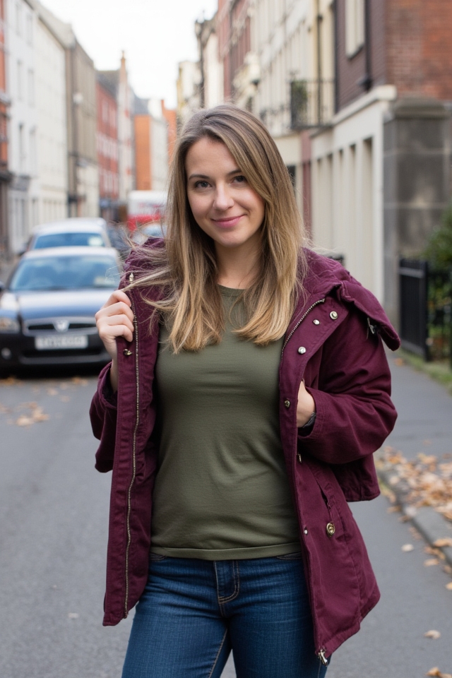 casual layered outfit style