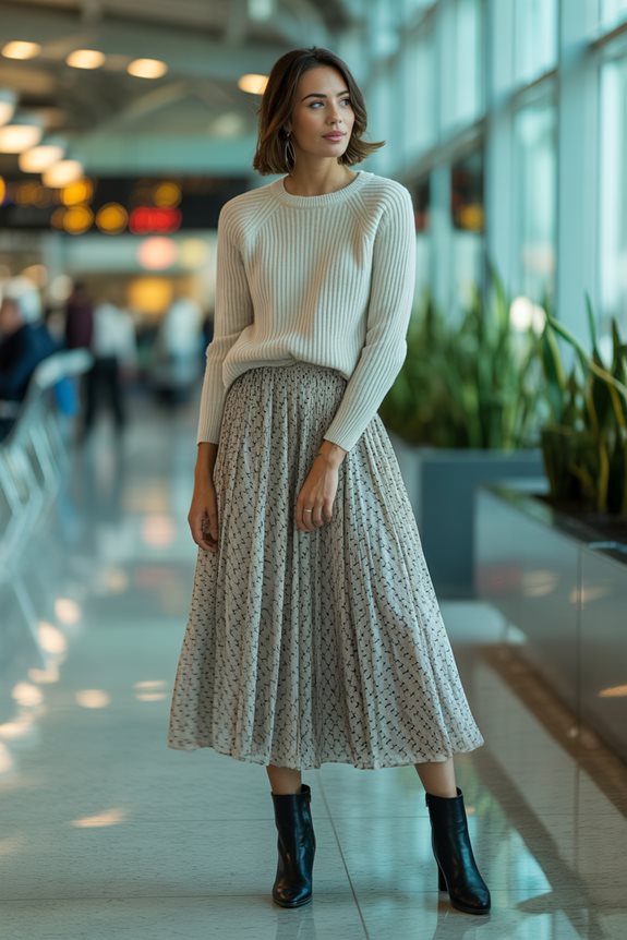 chic airport fashion ensemble