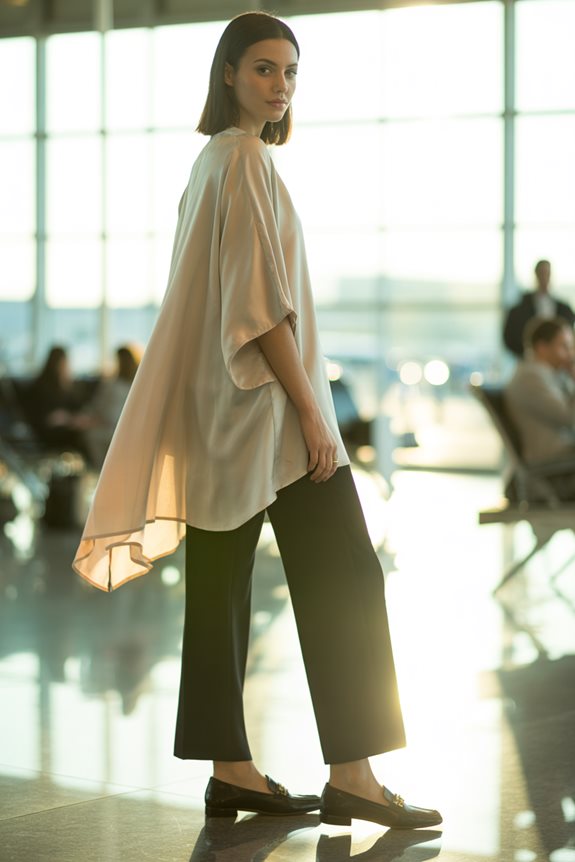 chic airport meeting attire