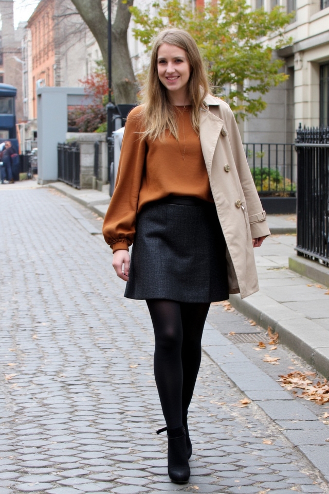 chic autumn city outfit
