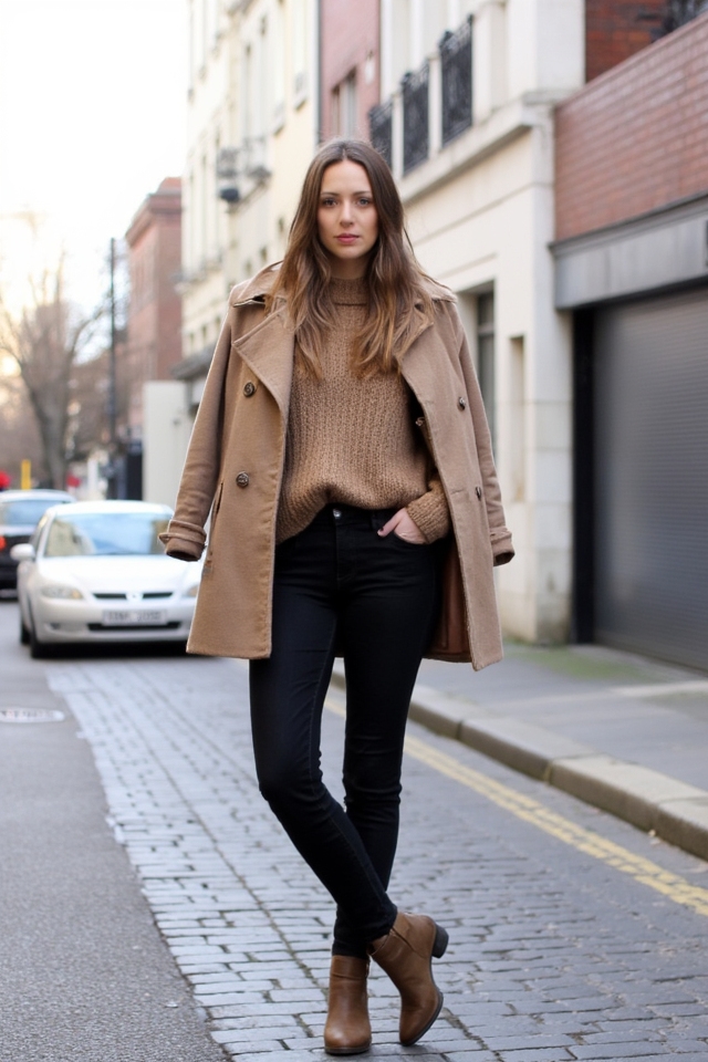 chic casual winter outfit