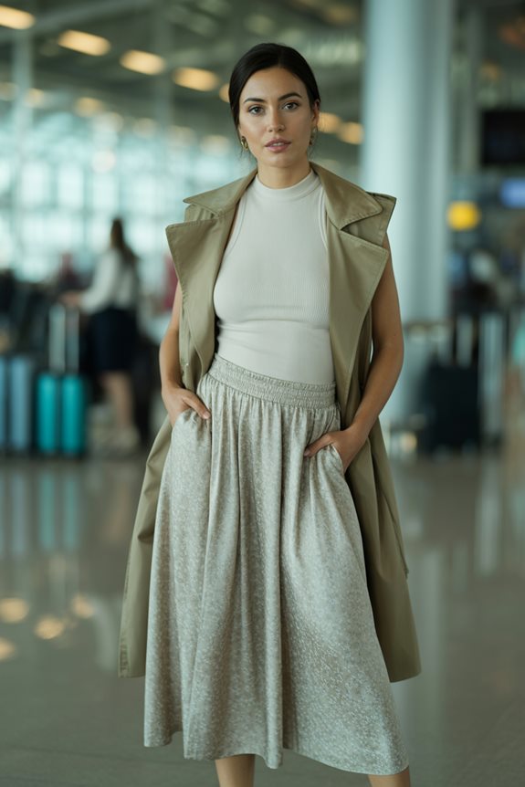 chic layered outfit combination