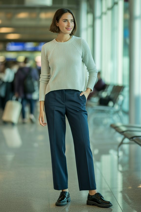 chic travel outfit essentials classic airport outfits
