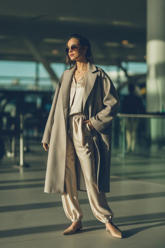 chic travel ready outfit