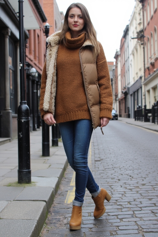 chilly weather stylish outfit