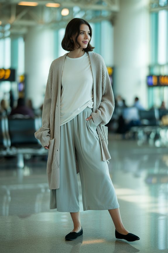 comfortable casual outfit ensemble Casual chic airport outfits 