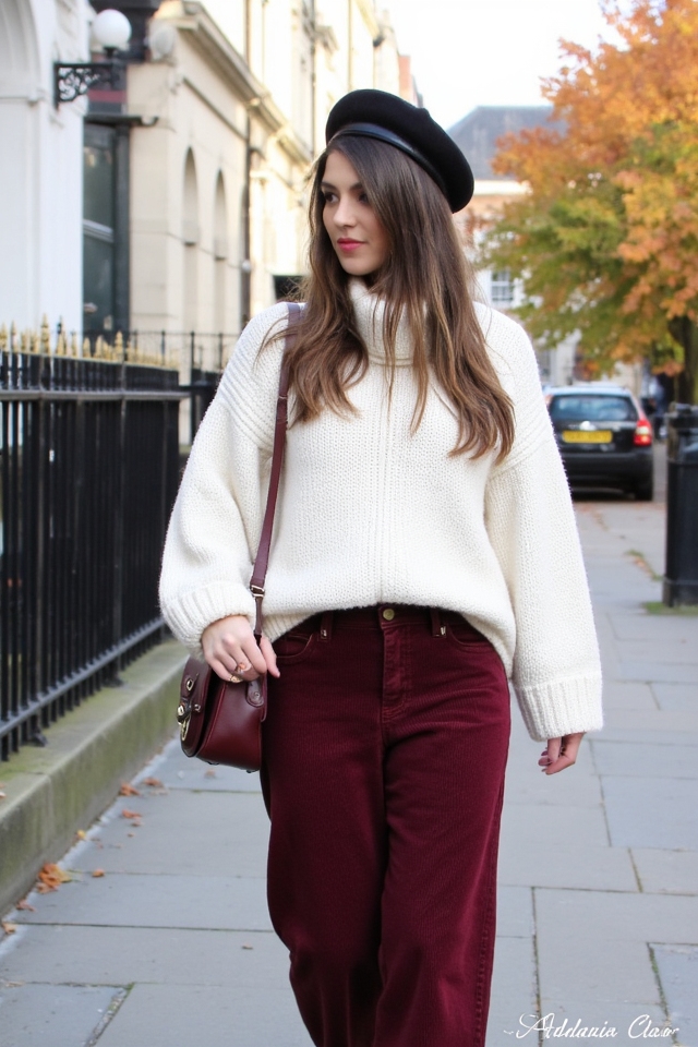 cozy artsy autumn outfit