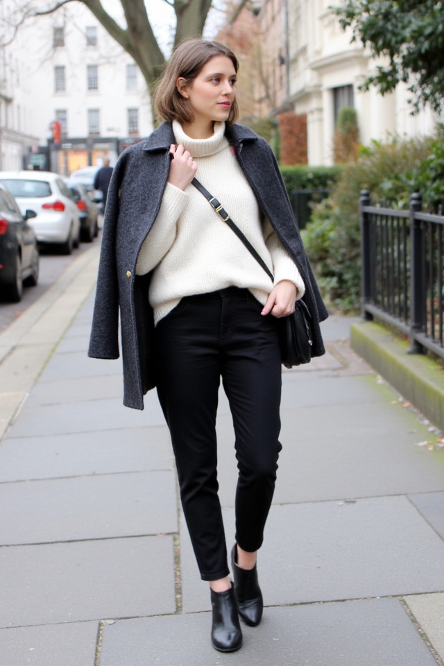 cozy chic winter outfit