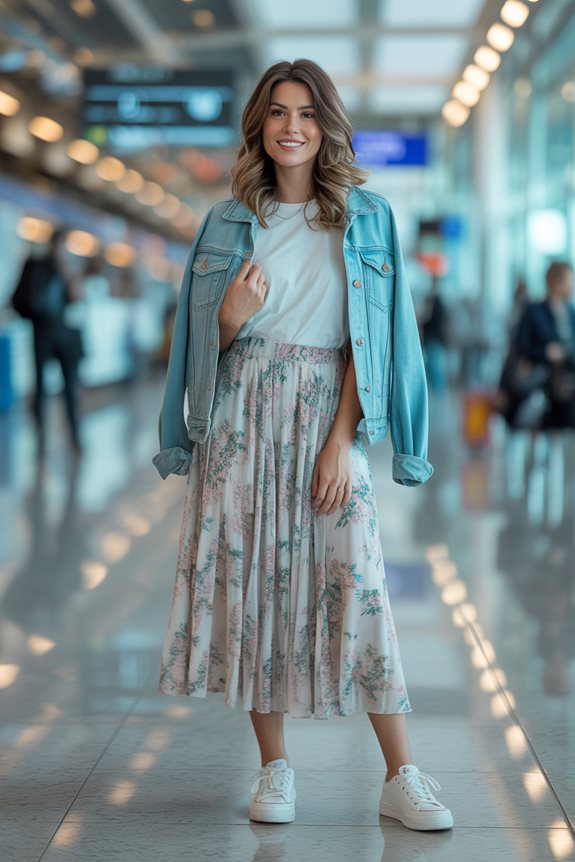 cute and comfy travel outfit