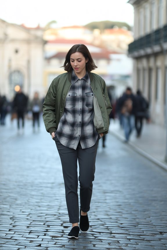 casual chic layered outfit