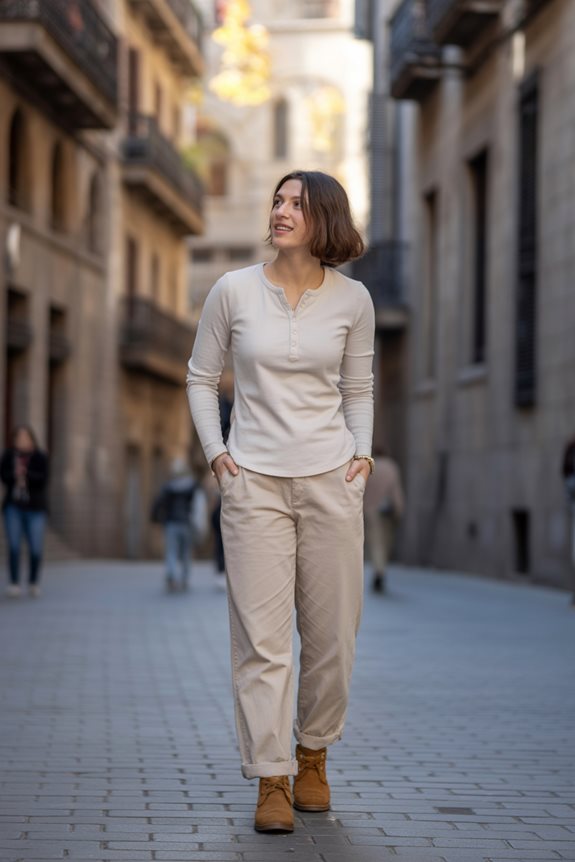 casual chic outfit combination