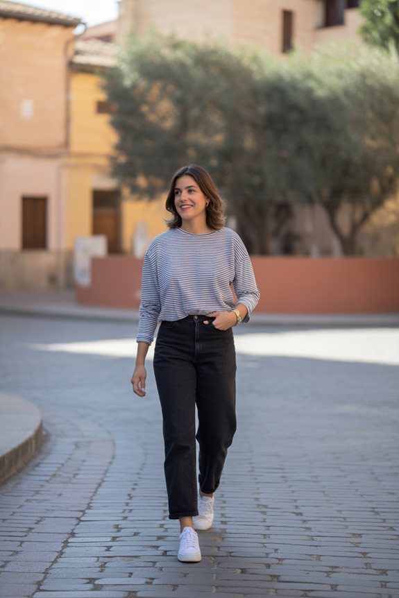 casual chic outfit idea spain october outfit ideas