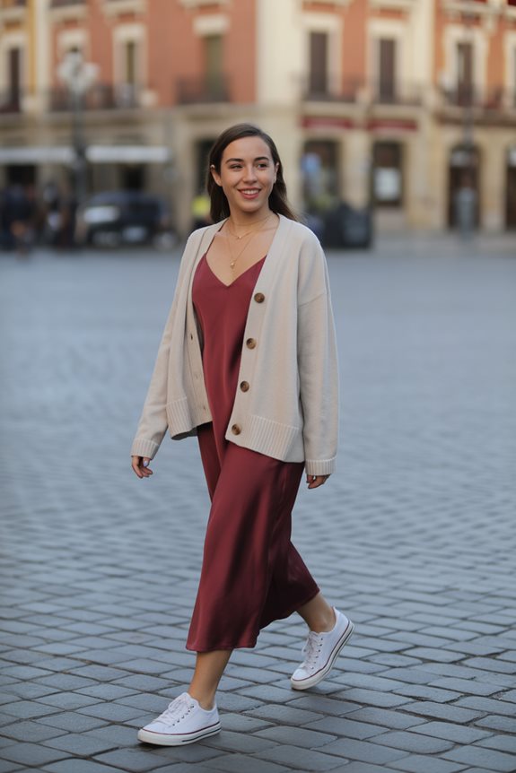 chic autumn city stroll