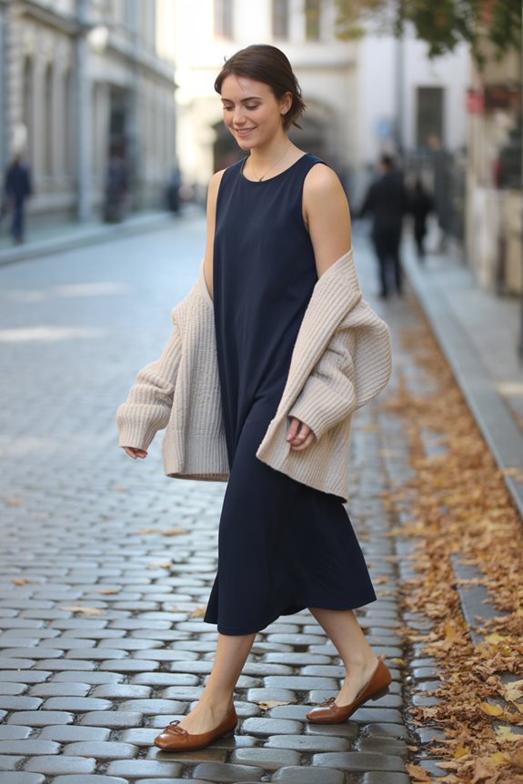 chic casual layered outfit