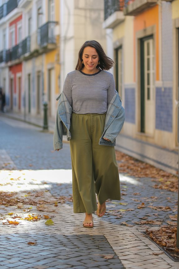 chic casual layered outfit