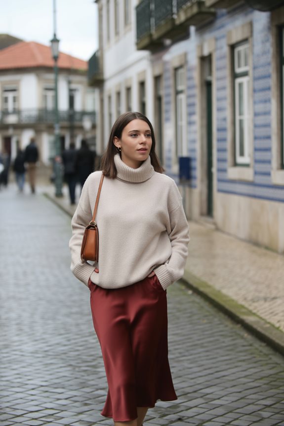 chic evening coffee outfit