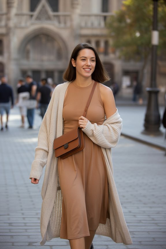 chic transitional weather outfit