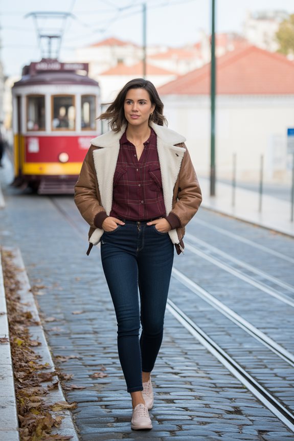 cozy caf outfit idea Lisbon november outfit ideas