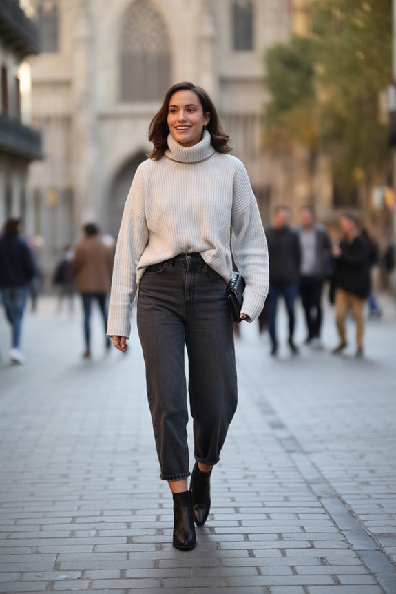 cozy casual coffee look
