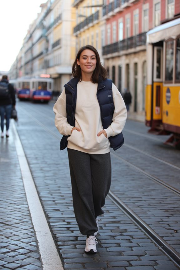 cozy casual coffee outfit