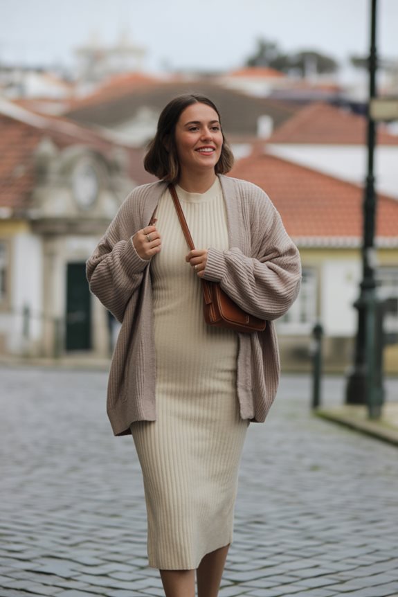 cozy street style outfit