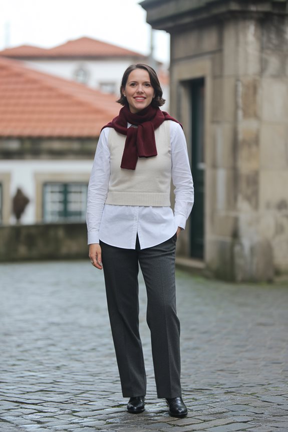 effortlessly stylish layered outfit