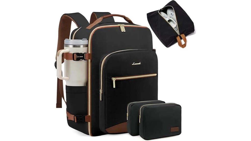 spacious travel backpack design