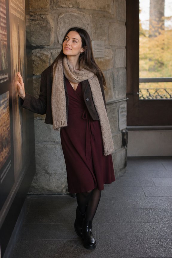 autumn chic layered ensemble