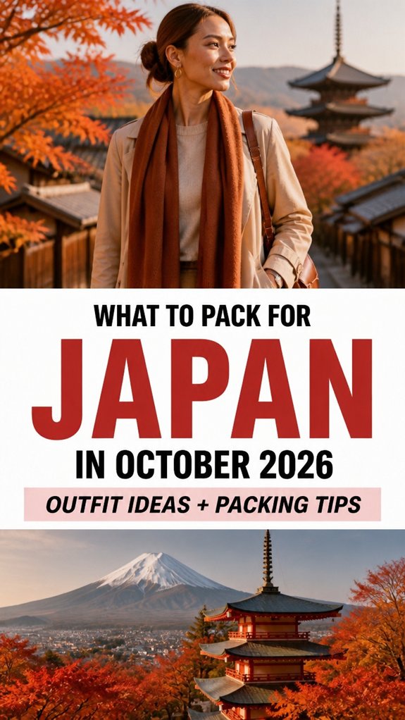 autumn clothing and packing
