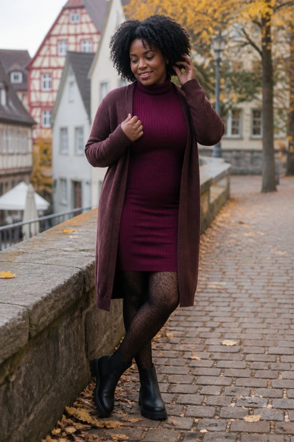 autumn cozy layered outfit