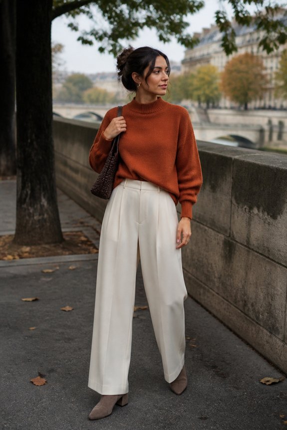 autumn cozy neutral ensemble