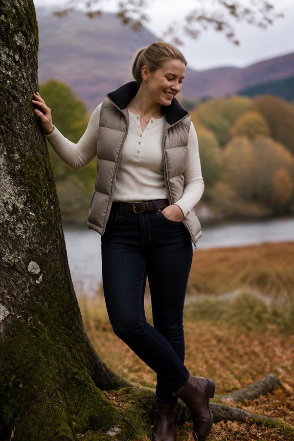 autumn layered casual outfit