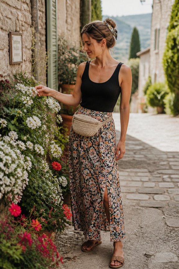 breathable tank vibrant skirt