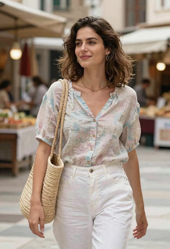 breezy modest spring tops