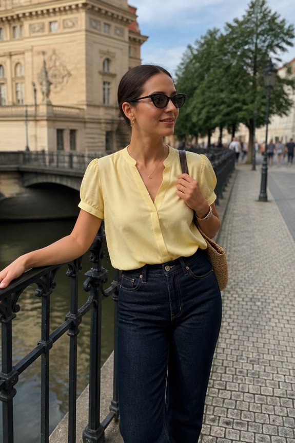 bright casual summer look