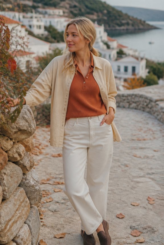 casual autumn layered outfit