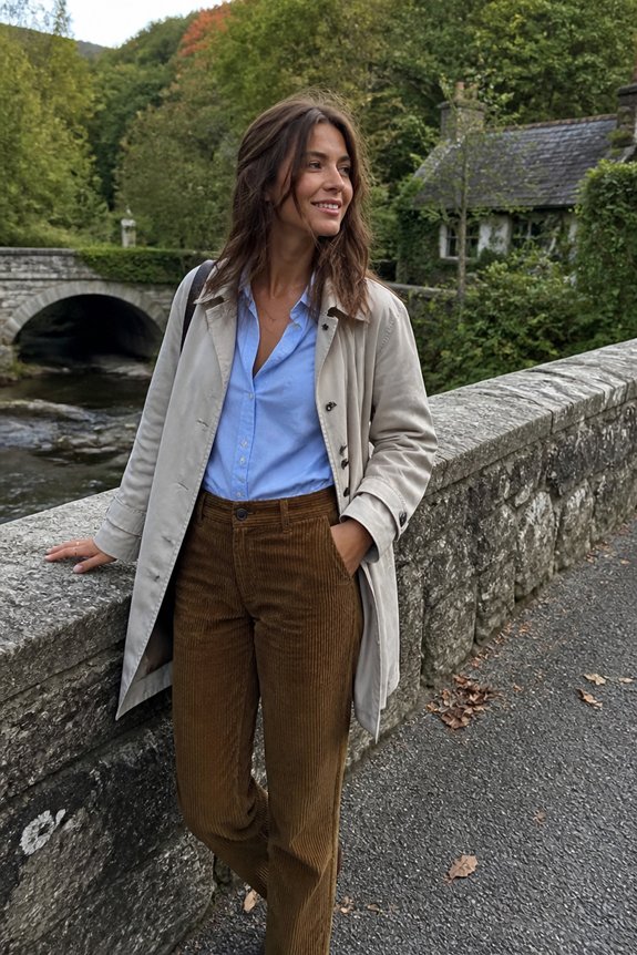 casual autumn layered outfit
