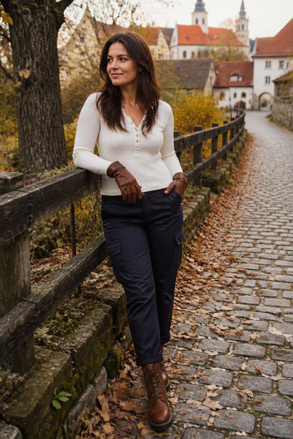 casual autumn layered outfit