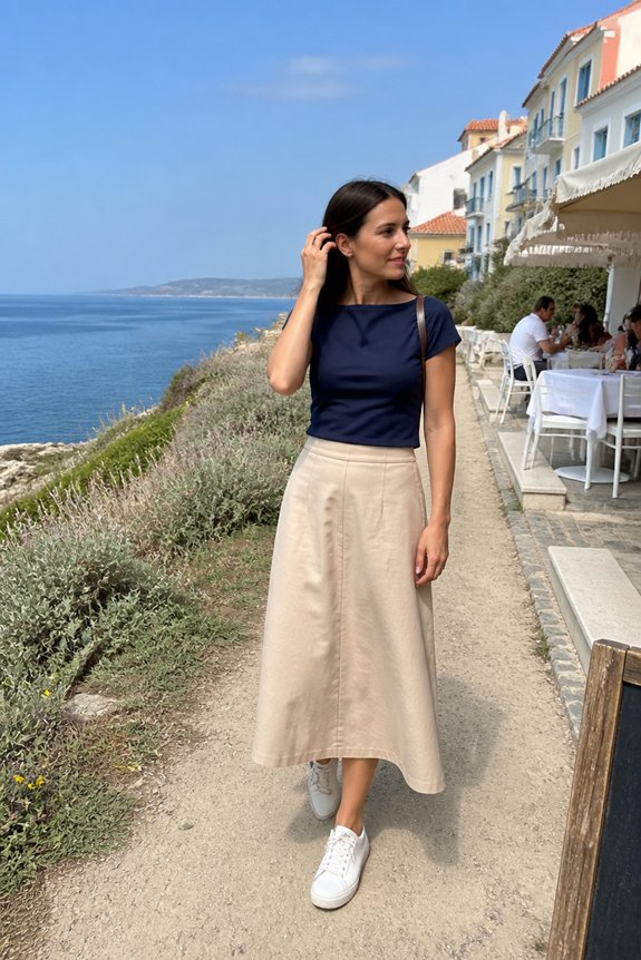 casual beach ready ensemble