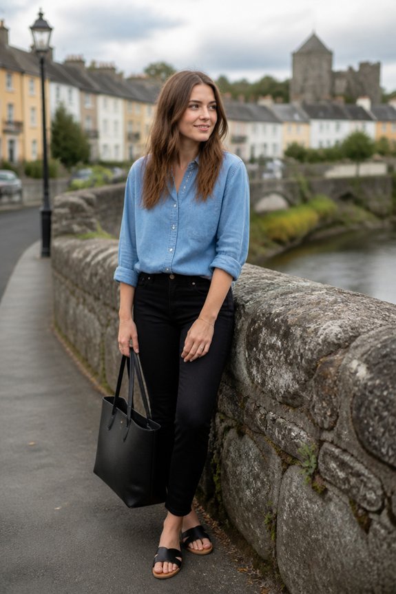 casual blue chic style