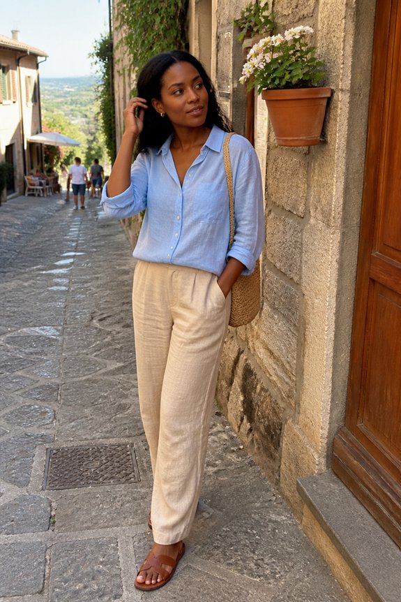 casual breezy summer outfit