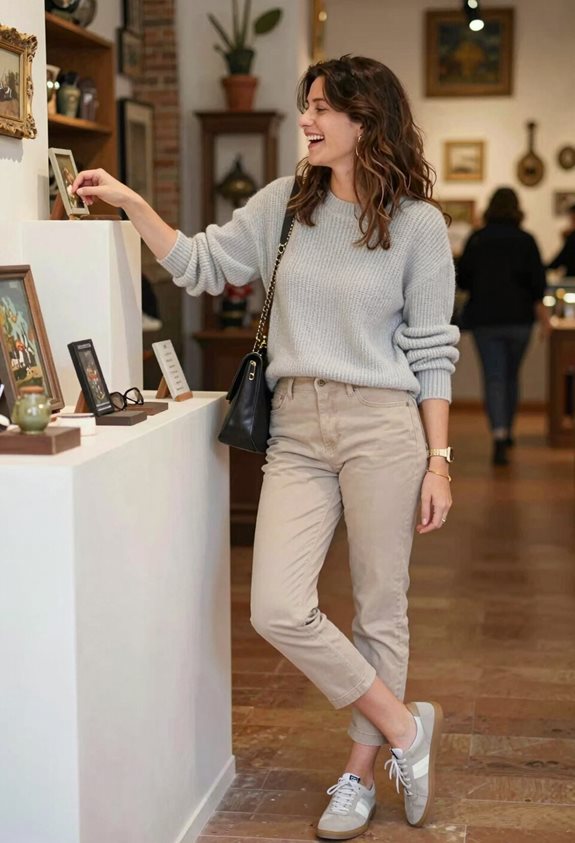 casual chic autumn outfit