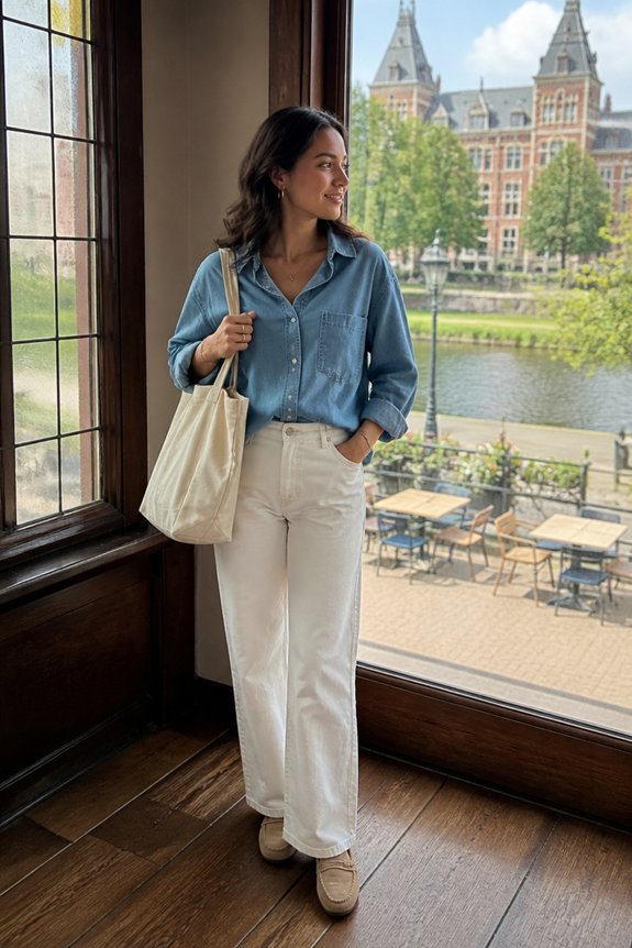 casual chic comfortable ensemble